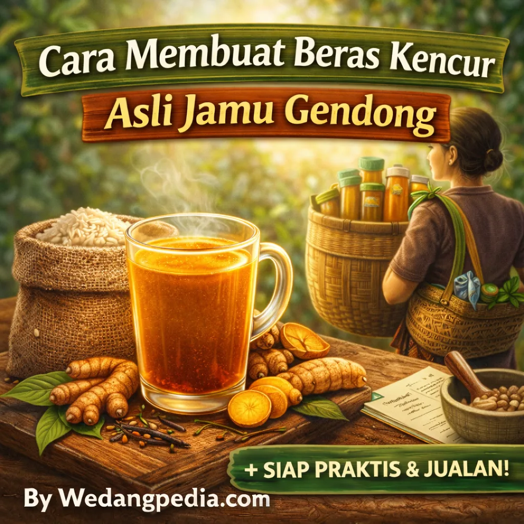 Cara Membuat Beras Kencur Asli Jamu