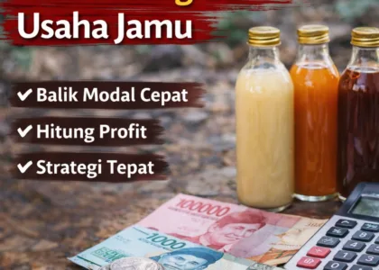 cara hitung bep usaha jamu