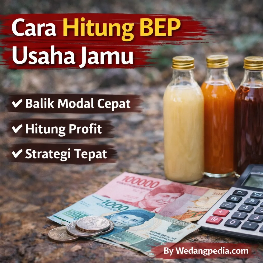 cara hitung bep usaha jamu